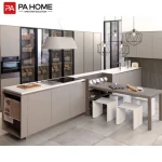 PA home modern furniture modular custom island designs lacquer kitchen cabinets