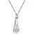 Import partysu three-color optional hollow microphone-shaped pendant necklace from China