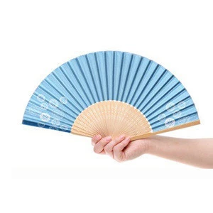 Personalized Chinese Paper Fans Cardboard Fans on a Stick Craft Bamboo Fans