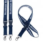 Personalized Low price Custom Logo Polyester Neck  Woven Lanyard