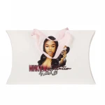 Pillow Paper Box And Bag Luxury Custom Elegant Weave Wig Bundles Hair Extension Packaging Boxes With Logo Print