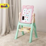 Plastic kids easel board painting stand for painting magnetic drawing board toy