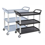 Plastic trolley, bus box Utility Cart for restaurant