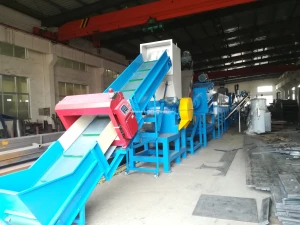 Polyester Staple Fiber Recycled Machine Waste PET plastic bottle washing recycling  machine line  plant