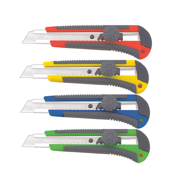 Popular Colorful Plastic Cutter Knife Cutter with One Hidden Refill Blade