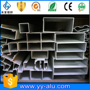 popular design aluminum square tube with rounded corners
