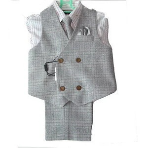 Popular most popular boy formal wear with tie and vest