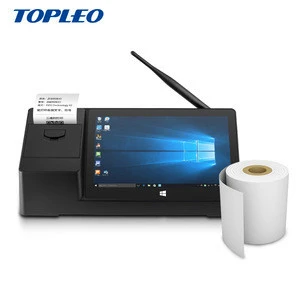 Portable All in one  win10 android system mini pos touch screen monitor 58 printer thermal driver