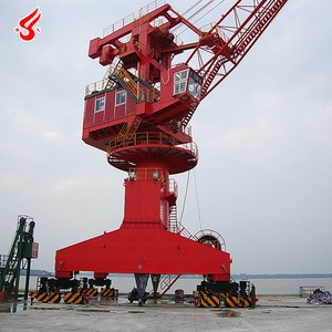Portal Container Grab Pillar Slewing Jib Crane