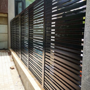 Powder coated aluminum fence panels Aluminum fence posts strong metal fence panels
