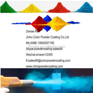 PP aluminum profile electrostatic spray smooth glossy RAL3020 powder coating