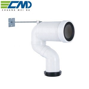 PP Plastic Flexible Drain Hose To 102mm Soil Pipe Toilet Pan connector Fit For 102+-5mm Soil Pipe