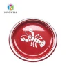 Printing red melamine boat seafood plate