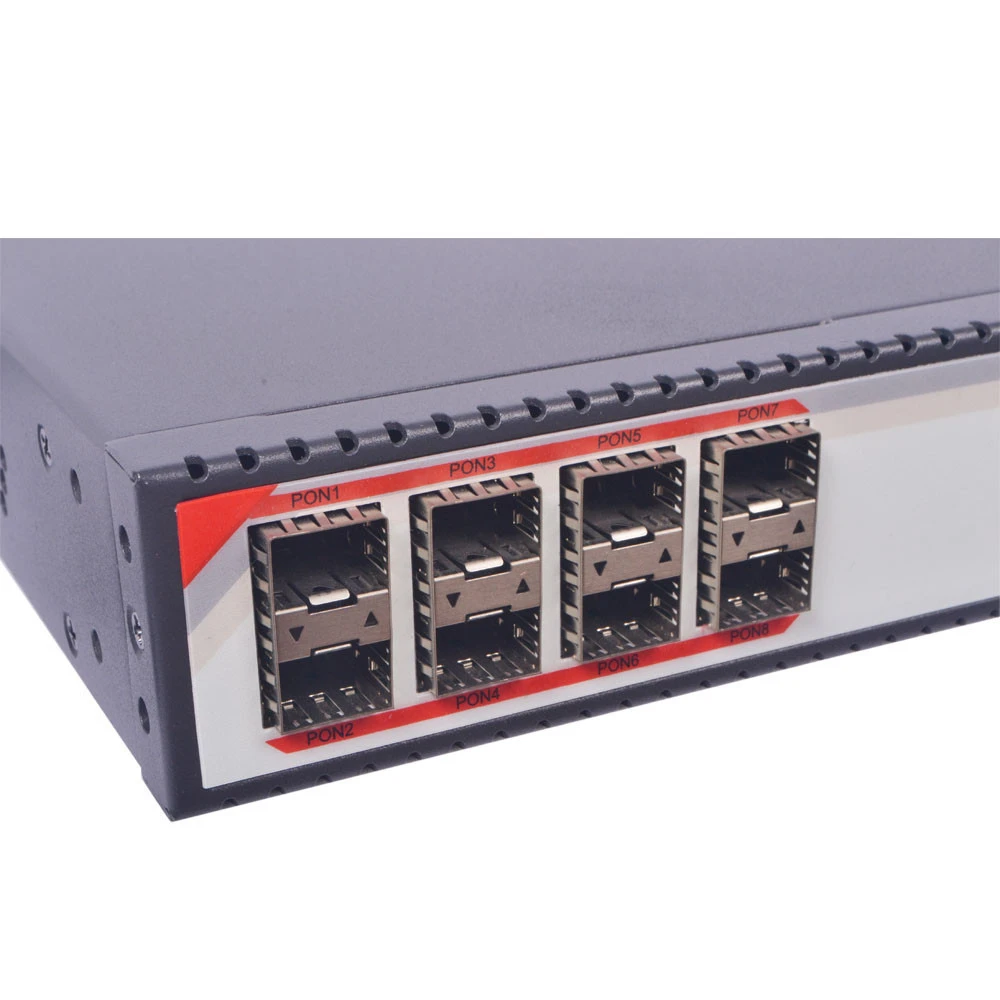 Professional 1U 8 pon ports fiber optic communication equipment GPON Olt for FTTH solution