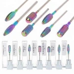 Professional H styles Series Magic color Stainless Steel Nail Art Drill bit  Machine Manicure  Carbide Bits ED036