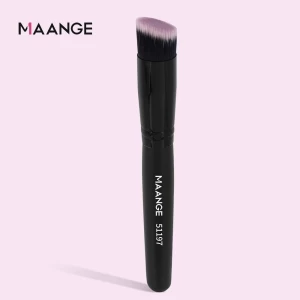 Professional Maange wooden handle 2022 wholesale beauty tool black vegan foundation makeup brush