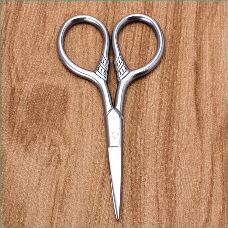 Professional Stainless Steel Beard Trimming Nose Hair Eyebrow Eyelash Scissors for Men and Women