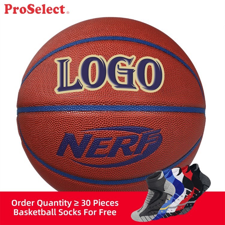 Proselect Custom Logo Indoor Outdoor Basketball Ball