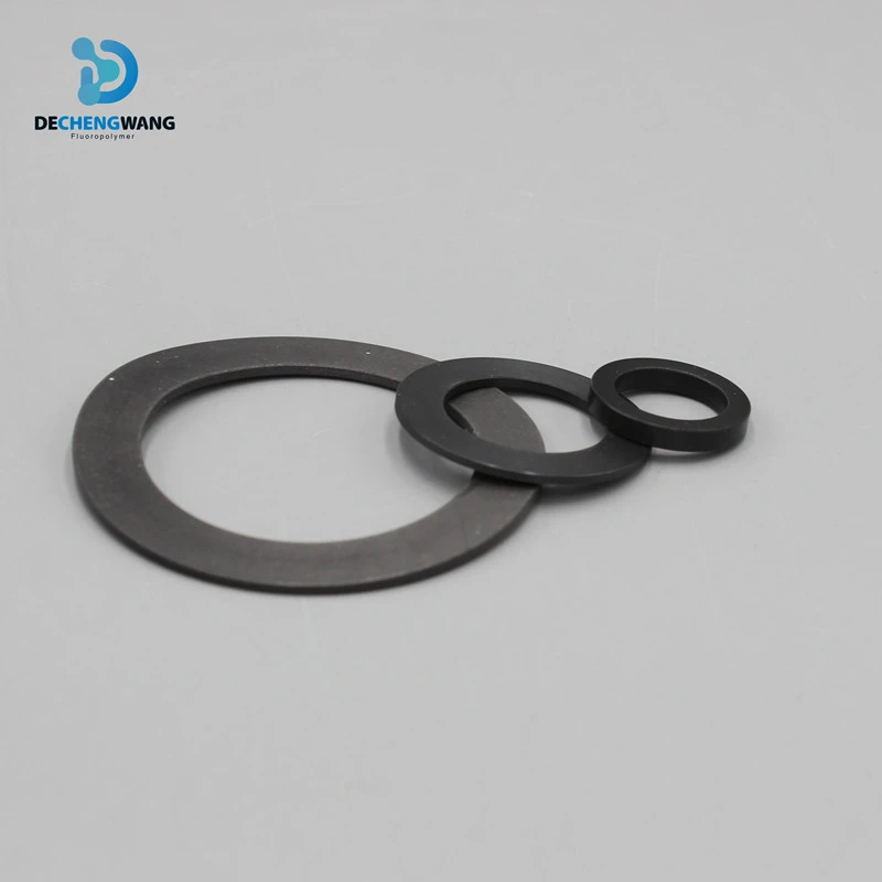 PTFE filled carbon graphite ring wearable reusable good sealing ring filled ptfe seal ring