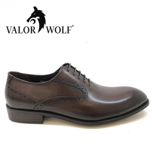 Pure Leather Men Dress Shoes 2020 Latest Wholesale Classic GENUINE Leather Cow Leather Office & Career ANTI-ODOR Patchwork
