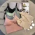 Import push up solid bra Sling bralette ladies comfortable seamless beautiful back sports camisole seamless bra from China