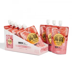 Qinqin 130g Konjac Food Meal Replacement Drink Orihiro Technique Preserver Free Peach Flavored Jelly Snack