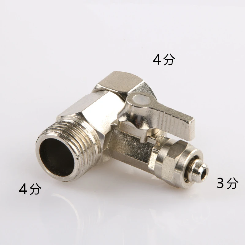 Quick Connect Fitting 1/4" RO Water System RO Brass / Zinc Alloy Ball Valve