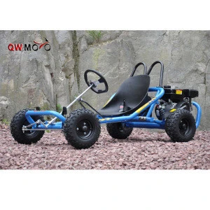 QWMOTO 196cc off road go karts for sale, gas go karts for adults/kids 196c 6.5HP dune buggy racing kart