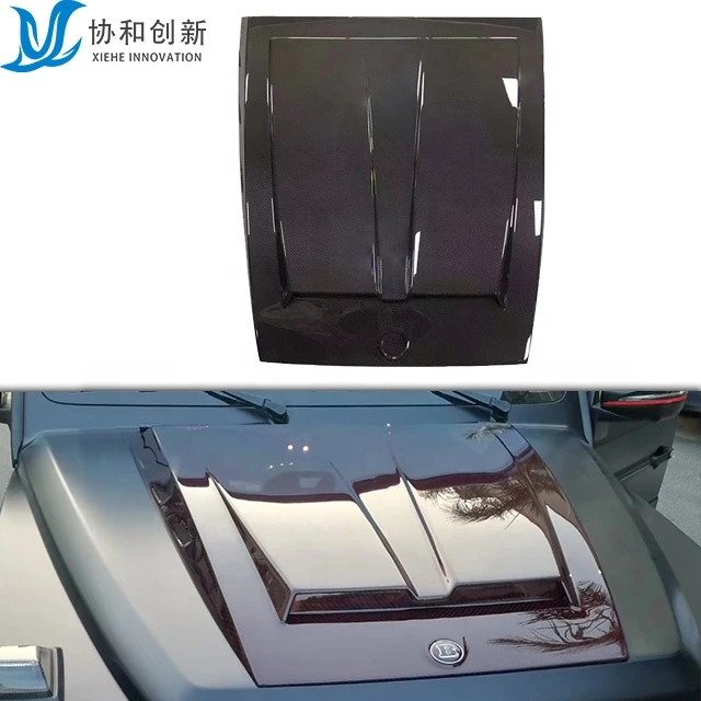 Real Carbon Fiber Auto Body Parts Car Modification Engine Hoods Cover Fit for Mercedes-Benz G63 AMG