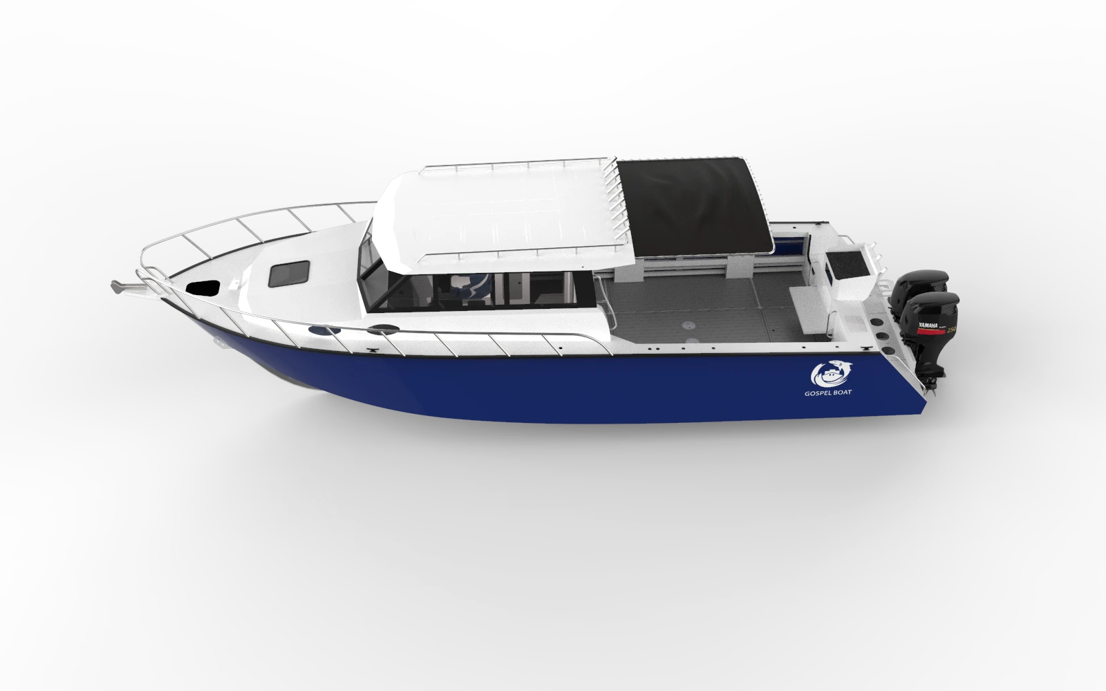 Recreational 35ft 10.5m aluminum offshore fishing vessel tourist boat for sale