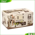 rectangular packaging tissue holder/ promotional pp tissue box with custom logo