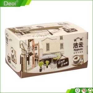 rectangular packaging tissue holder/ promotional pp tissue box with custom logo