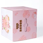 Recycled Materials Paper Gift Boxes Promotional Customizable Cute Pattern Packaging Boxes