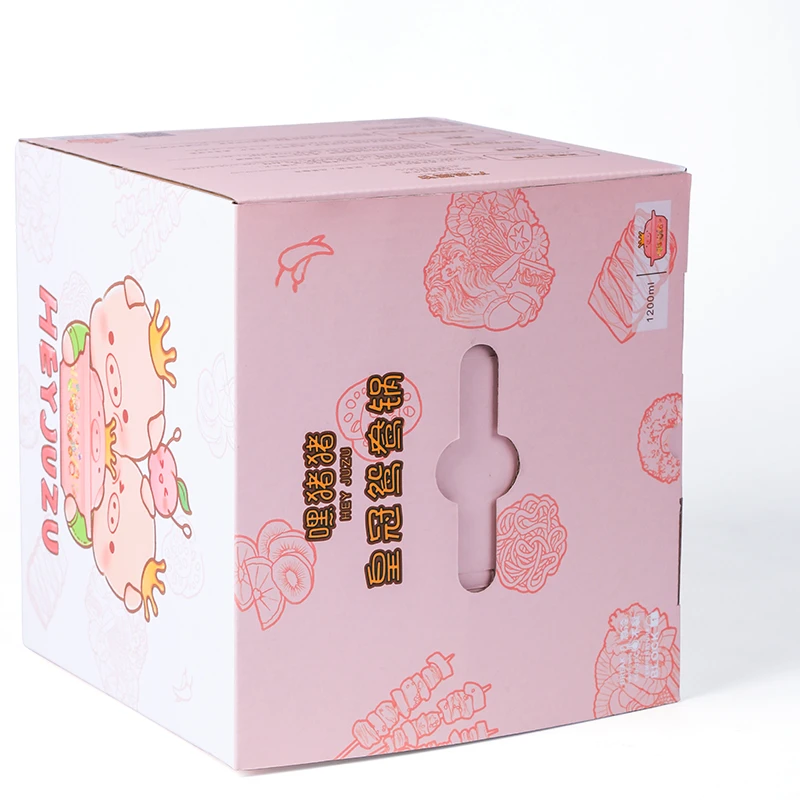 Recycled Materials Paper Gift Boxes Promotional Customizable Cute Pattern Packaging Boxes