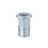 Reduced-weight bolts and blind rivet nut stainless steel knurled