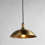 Residential Vintage Brass Pendant Light Iron Decoration Hanging Lamp Factory Supply