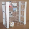 retail book store Island calendar stand  metal wire shelf floor magazine publishings steel display rack with multi function