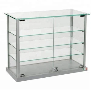 Retail commerical glass table showcase for store displays