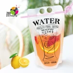 Reusable Transparent Drink Bags, Pouch Packaging Plastic Zipper Bags
