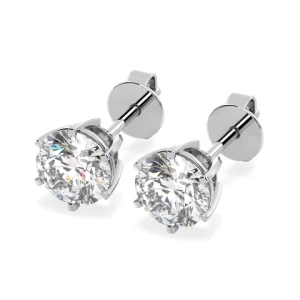 REYES Sparkle Jewelry Women 925 Sterling Silver Moissanite Screw Back Stud Earrings Wholesale Wedding Fine Jewelry for Her