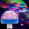 RGB Colorful LED Car USB Atmosphere Light DJ Mini Decoration Music Sound Lamp Auto USB-C Phone Surface Festival Party Karaoke