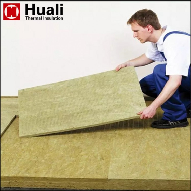 Buy Roof Insulation Compressed Rockwool Rigid Insulation Mineral Fiber