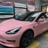 Rouge Powder High Glossy Car Wrap Gloss Rouge Pink Vinyl Wrap