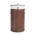 Import Round brown collapsible bamboo laundry basket hamper from China