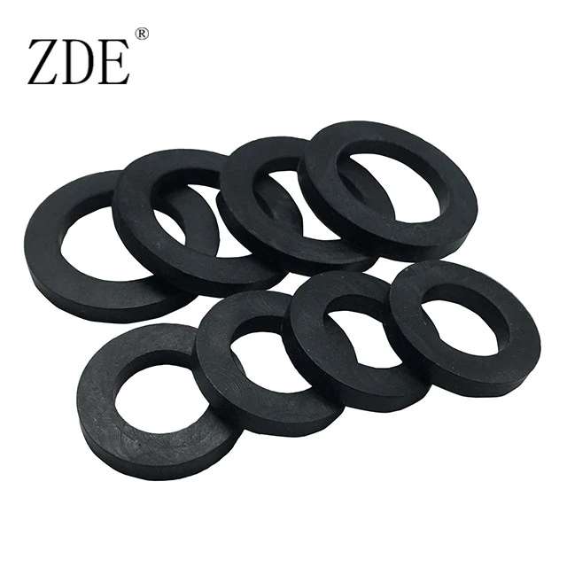 Round Seal Flat Rubber Gasket For Flange
