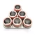 Import Round Seasonings Storage Containers Tins Set Stainless Steel Magnetic pepper salt Spice Jar set from China