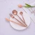 Import Royal dinner knife spoon and fork stainless steel rose gold cutlery set from China