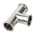 Import Sanitary Tri Clamp Ferrule 304 Stainless Steel 3 Way Elbow Pipe Fittings from China