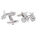 SAVOYSHI Novelty Bike Cufflinks for Mens Suit Shirt Cuffs Silver Bicycle Model Cuff links Male Gift Fashion Jewelry