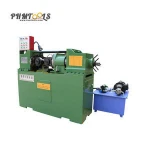 Screw bolt making machine , steel rod / steel bar threading machine , thread rolling machine price